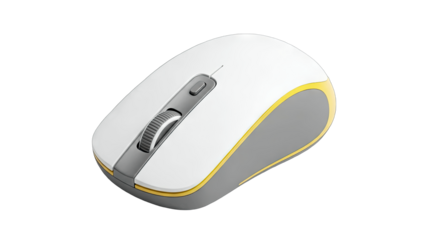 Wireless Computer Mouse Isolated on White Background