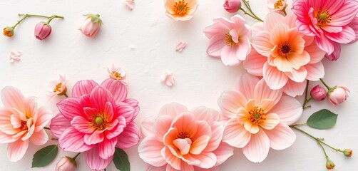 Delicate watercolor floral wallpaper texture; soft pastel blooms on textured paper background, pretty, background