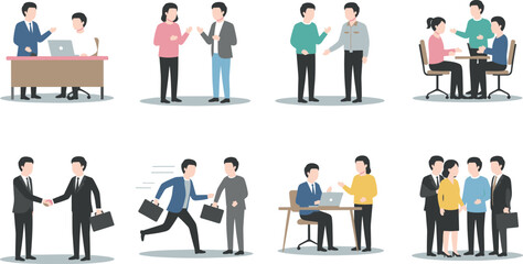 Business teamwork, office collaboration, professional meeting, corporate discussion, workplace interaction, team communication, business people, office environment 