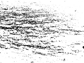 Grunge background black and white. Texture of chips, cracks, scratches, scuffs, dust, dirt .Vector pattern of cracks, chips, scuffs. Abstract vintage surface isolated on white background.EPS10.