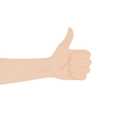 Hand Giving Thumbs Up Gesture