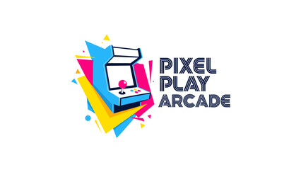 Arcade Game Logo Design Showcase in Vibrant Colors