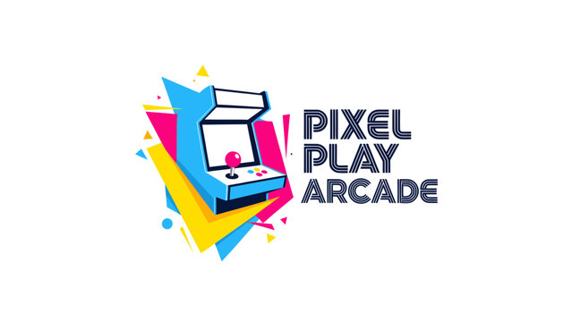 Arcade Game Logo Design Showcase in Vibrant Colors