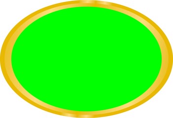 green screen frame gold template design