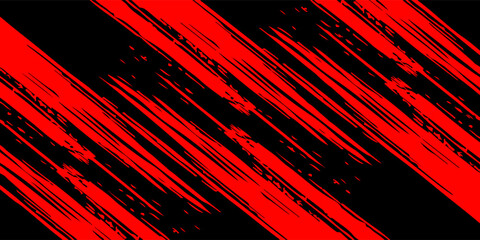 Red and Black Speed Lines Abstract Background. Dynamic Ripped Stripe Grunge Effect