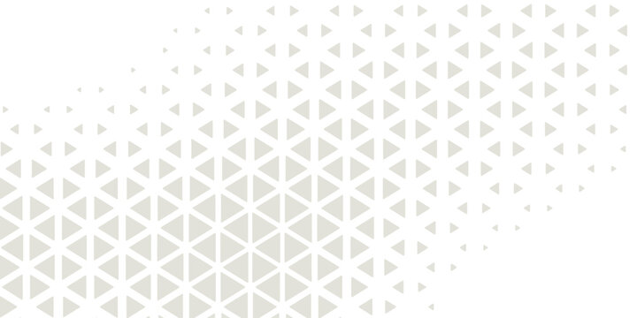 Geometric Triangle Halftone Background. Seamless Hexagonal Pattern Fading Texture Vector. Modern Trendy design in Vector Illustration