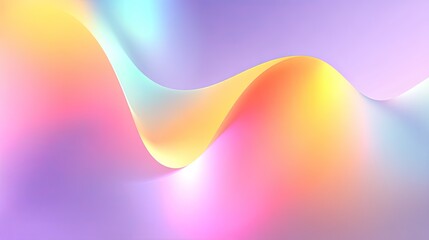 Abstract background design featuring smooth flowing waves in pastel colors, creating a serene and modern aesthetic for various applications