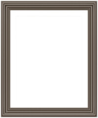 Brown wooden frame isolated on white background. Realistic rectangle frames mockup. Classic Photo modern frame. Shade of brown Borders set for painting, poster, photo gallery. 3d png illustration.