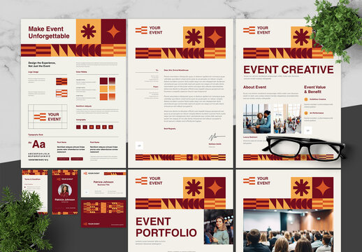 Yellow And Red Brand Guidline Hotel