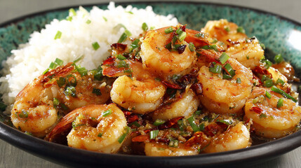 Stir-fried Shrimp with Garlic