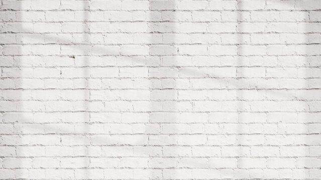 Clean White Brick Wall Texture Background for Design and Branding