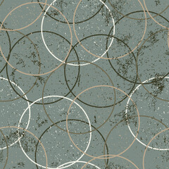 Seamless abstract colorful pattern with grunge circles