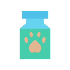 Medicine bottle for pet treatments.