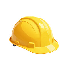 Fototapeta premium Yellow Safety Helmet Isolated