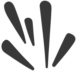 Abstract geometric shapes in turquoise and black, minimalist design