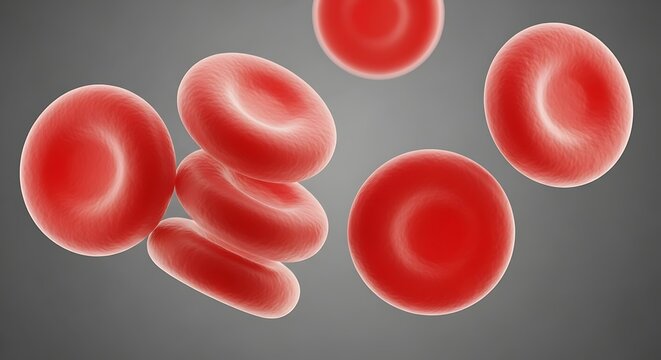 Floating red blood cells