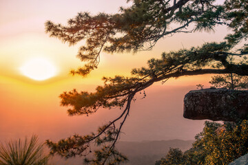 The most beautiful Viewpoint Phu Kradueng National Park,Thailand.