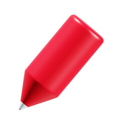 3d render social media write icon