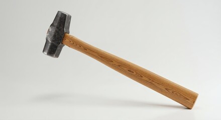 The Power of the Hammer: A sturdy hammer, poised for action, sits ready to tackle any task. Its well-crafted head and wooden handle speaks to strength and precision.