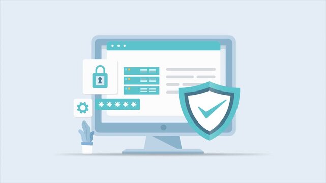 Database Protection and Cyber Security Technology Concept