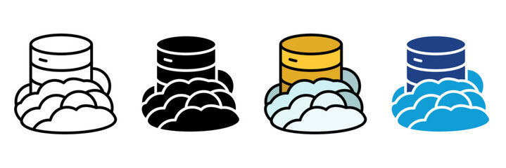 Technology  Digital Icon Set Multiple Style Collection. Laptop, Smartphone, Tablet, Desktop PC, Server, Cloud Computing, Artificial Intelligence, Robot, Microchip, Circuit Board, Coding, Keyboard, Mo