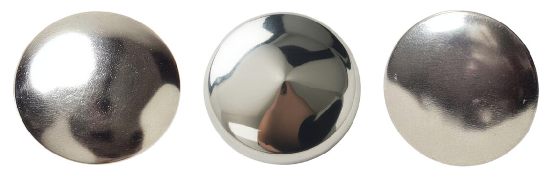 Metallic Buttons with Varied Finishes