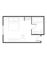 vector illustration of a blank card