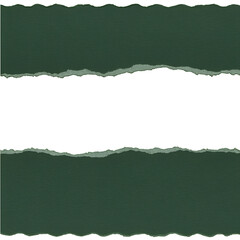 Torn paper edge with green background