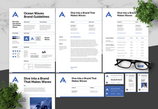 Blue And Black Brand Guidelines Scuba Diving