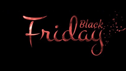 Text black friday in a stylized red font. Perfect for promotional banners, social media posts, website headers, and marketing materials.