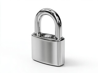 Secure your assets with this polished, modern metal padlock symbolizing protection and digital safety.