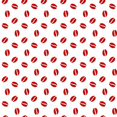 Coffee beans seamless pattern Vector illustration. coffee background for textile