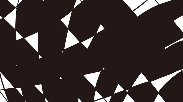 A transition effect in the form of intersecting lines appearing to form a grid. This structure is then filled with black.