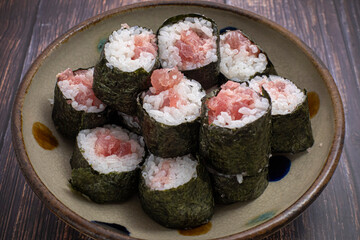 ネギトロ　手作り　日本のお寿司