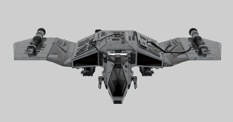 Highly Detailed Futuristic Star Fighter Spaceship Model