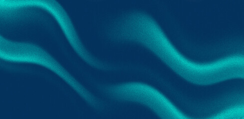 Abstract blue turquoise gradient wave background. Dynamic blue flowing wave lines design element 