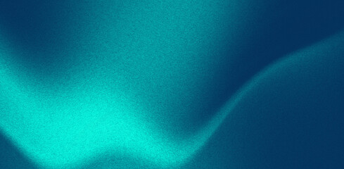 Abstract blue turquoise gradient wave background. Dynamic blue flowing wave lines design element 