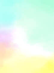 淡いパステルカラーのグラデーション：水彩テクスチャ背景