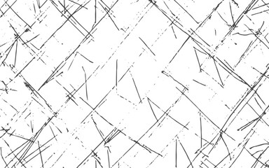 Vector modern black sketchy seamless minimal geometric pattern and white background.