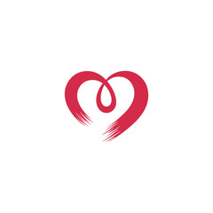 Heart Love Logo Design Vector