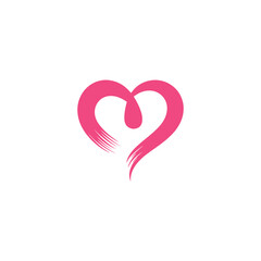 Heart Love Logo Design Vector