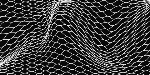 Abstract white and black mesh background for sports, mesh texture for fishing nets. Seamless pattern for sportswear or soccer goal, volleyball net, basketball hoop, hockey, athletics.