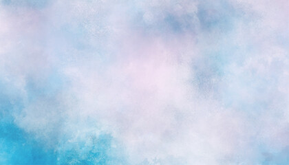 Soft Pastel Blue Pink Watercolor Background