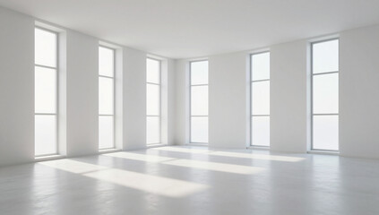 Fototapeta premium Pristine Nordic Meditation Room