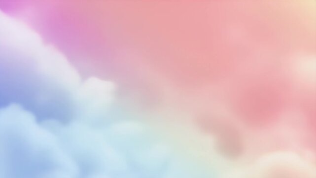 Soft Pastel Clouds Dreamy Sky Footage