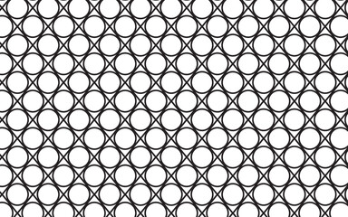 vector geometric circle and diamond seamless pattern.