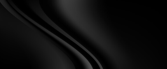 Black abstract background. Elegant dark diagonal shape elements. Modern luxury grey gradient graphic design. eps 10