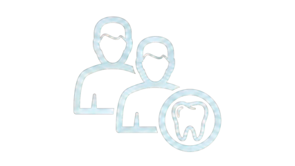 Dental Team Icon: People and Tooth Symbol