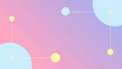 Modern abstract background featuring connected geometric elements in a soft pastel gradient, symbolizing digital interaction and network concepts