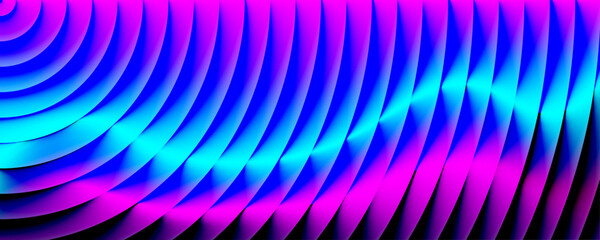 purple blue fractal glass grainy blurred neon textured, Futuristic neon texture with bright smooth fluted curved lines. vibrant shades of purple and blue background design